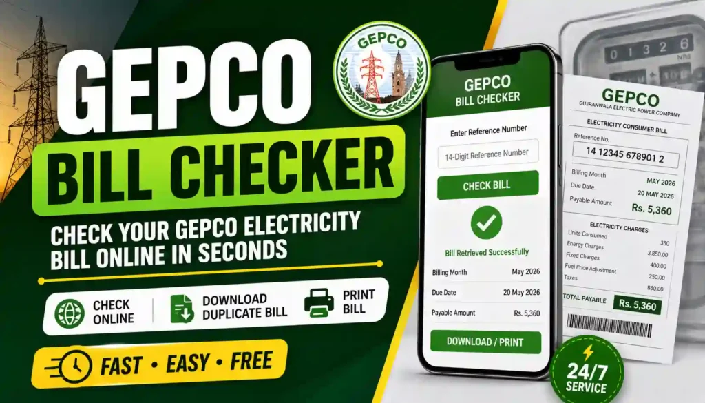 GEPCO Bill Checker