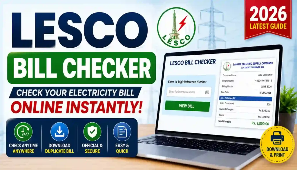 LESCO Bill Checker