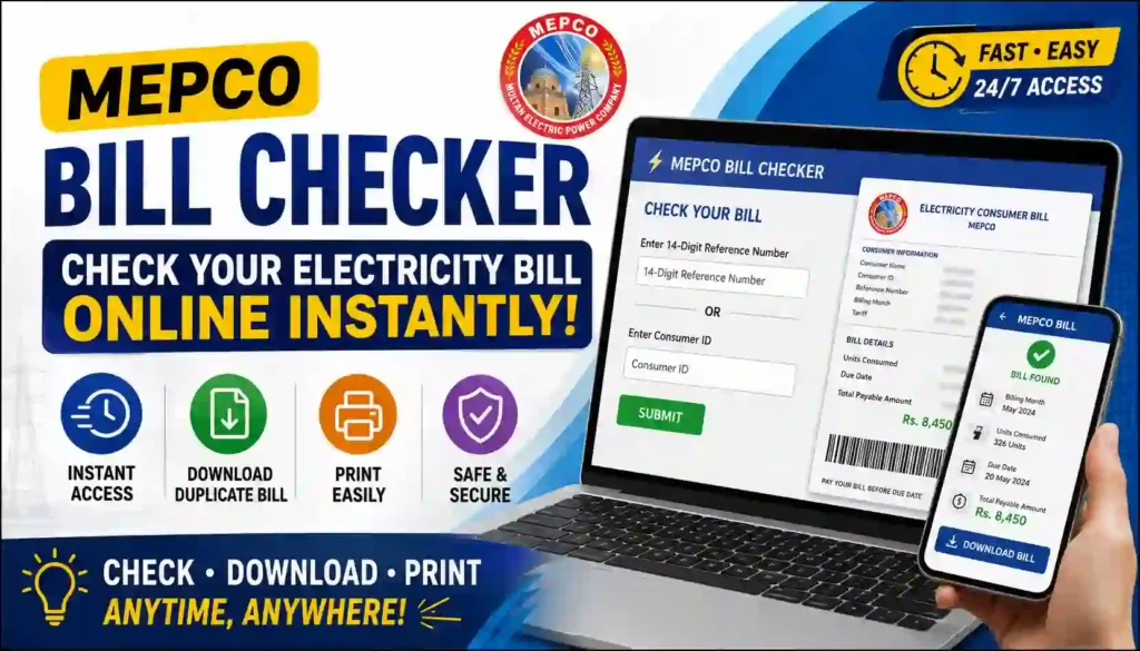 MEPCO Bill Checker