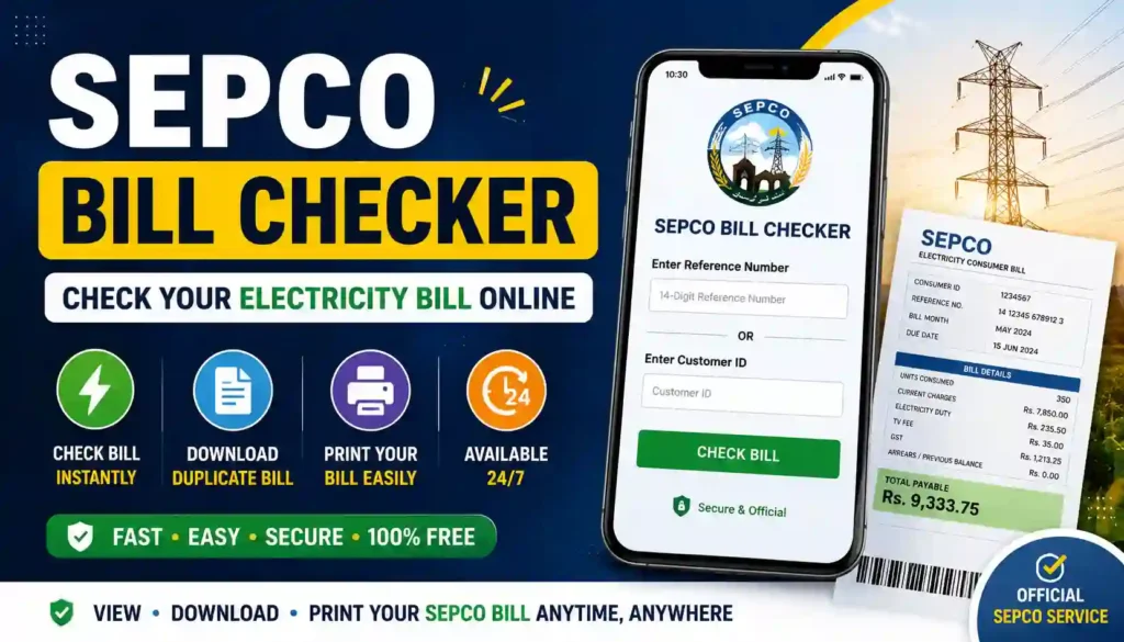 SEPCO Bill Checker